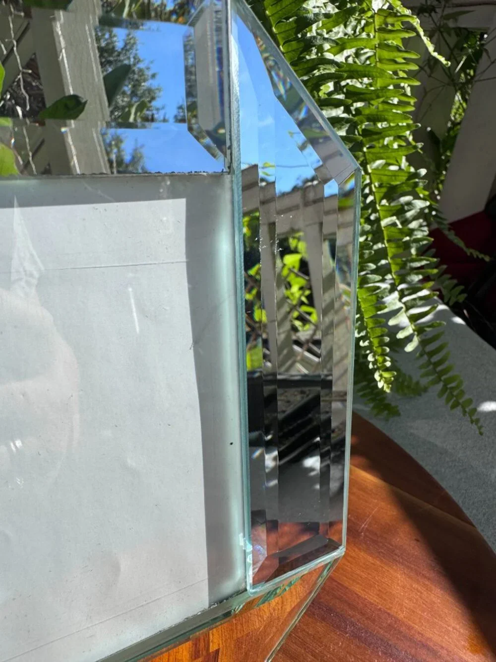 Vintage Venetian Style Bevelled Mirror Picture Frame 3.5x5